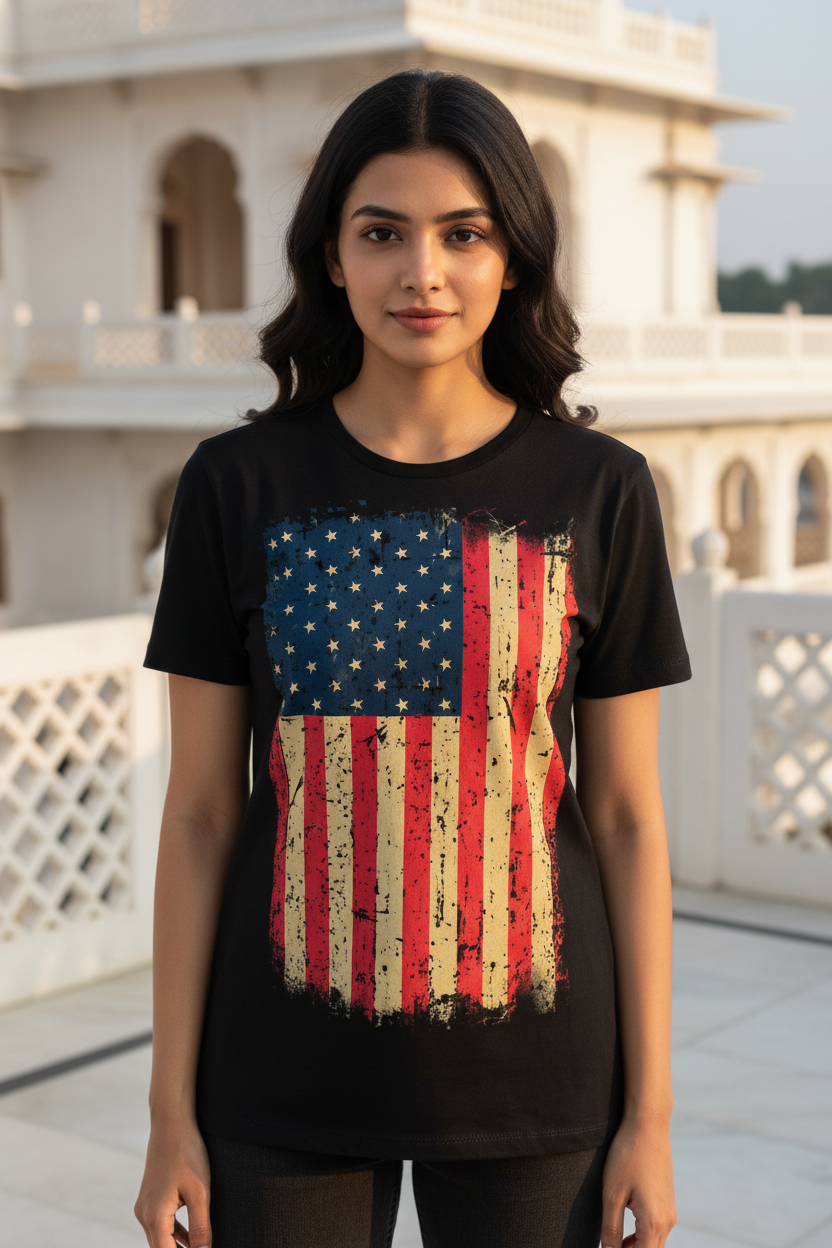 Heritage Graphic Black Tee for Her | Fadrita Wear